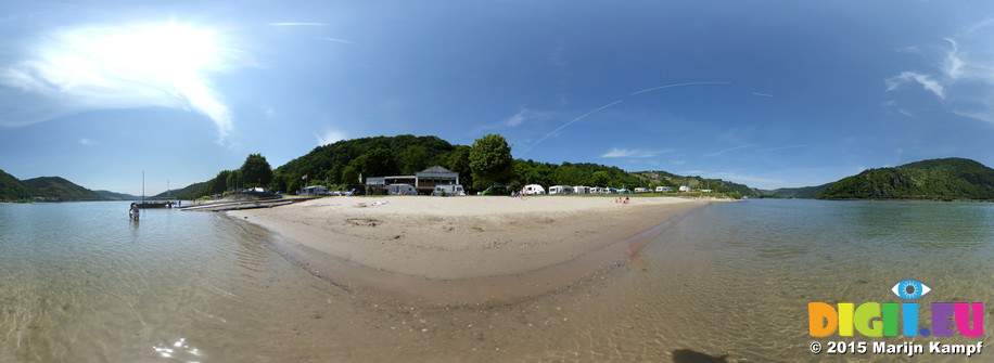 FZ017324-85 View of campsite in Bacharach from the Rhine